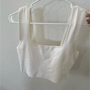 White crop tank